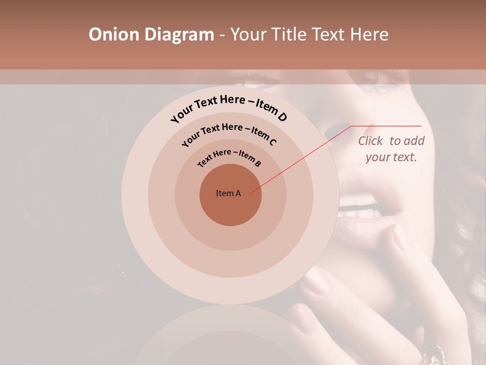 Beautiful Woman. Fashion Art Photo PowerPoint Template