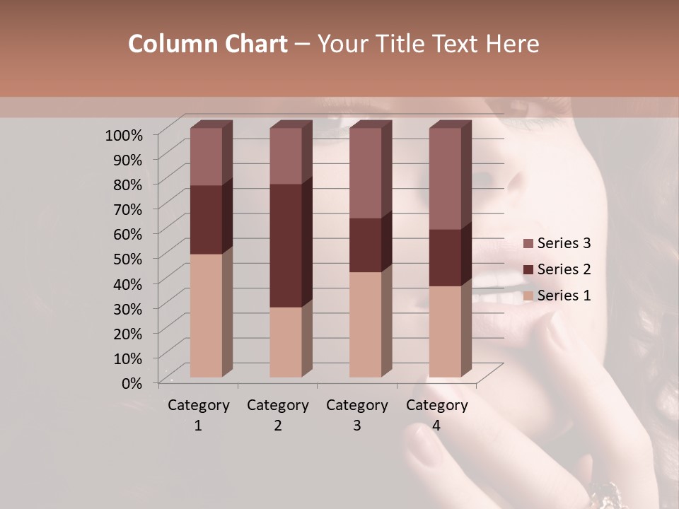 Beautiful Woman. Fashion Art Photo PowerPoint Template