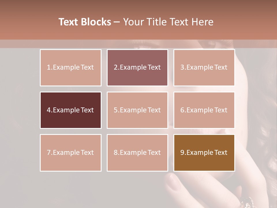 Beautiful Woman. Fashion Art Photo PowerPoint Template