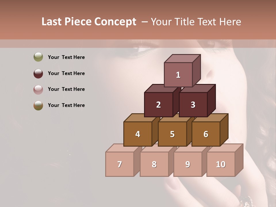 Beautiful Woman. Fashion Art Photo PowerPoint Template