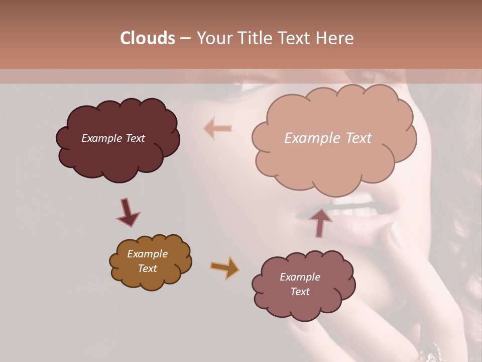 Beautiful Woman. Fashion Art Photo PowerPoint Template