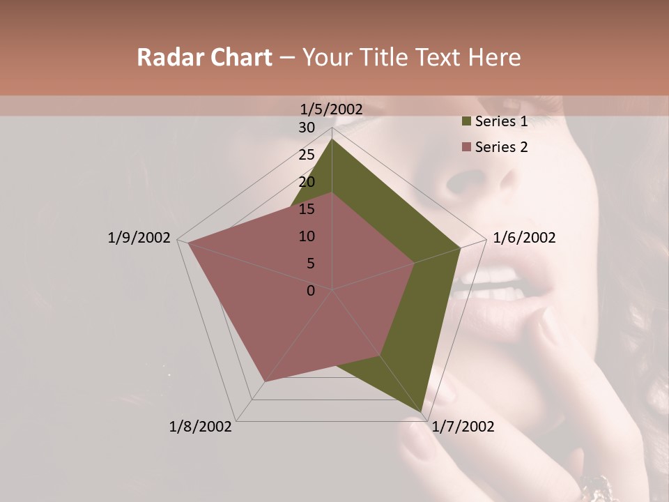 Beautiful Woman. Fashion Art Photo PowerPoint Template