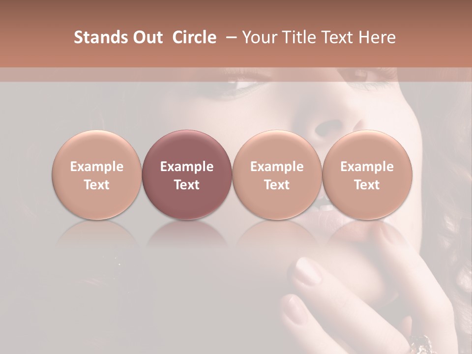 Beautiful Woman. Fashion Art Photo PowerPoint Template