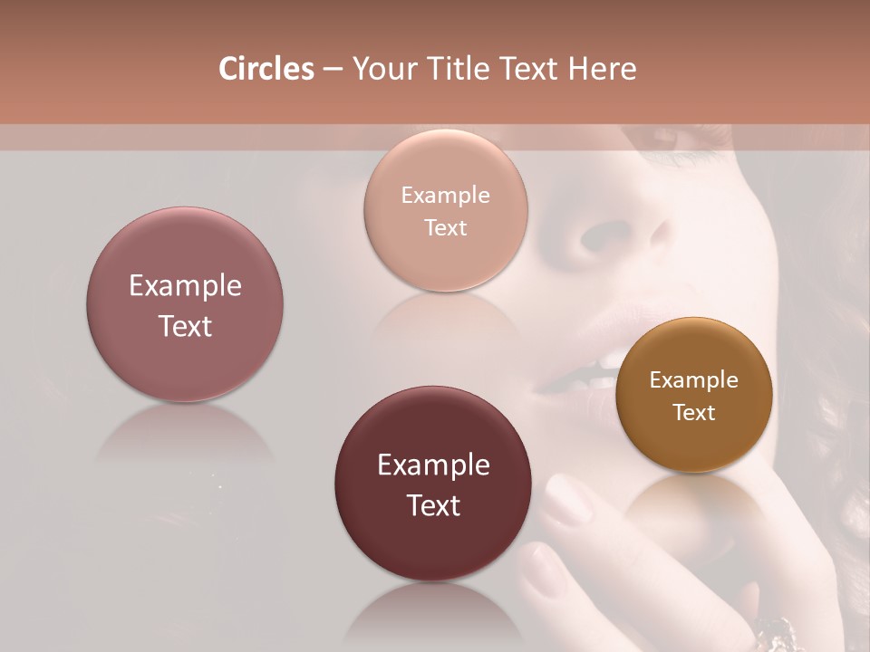 Beautiful Woman. Fashion Art Photo PowerPoint Template