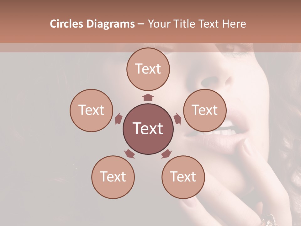 Beautiful Woman. Fashion Art Photo PowerPoint Template