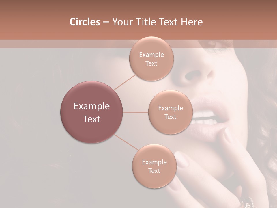 Beautiful Woman. Fashion Art Photo PowerPoint Template