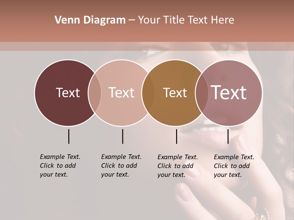 Beautiful Woman. Fashion Art Photo PowerPoint Template