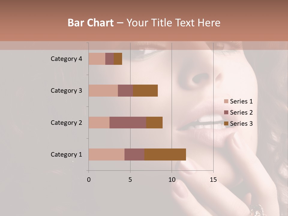 Beautiful Woman. Fashion Art Photo PowerPoint Template