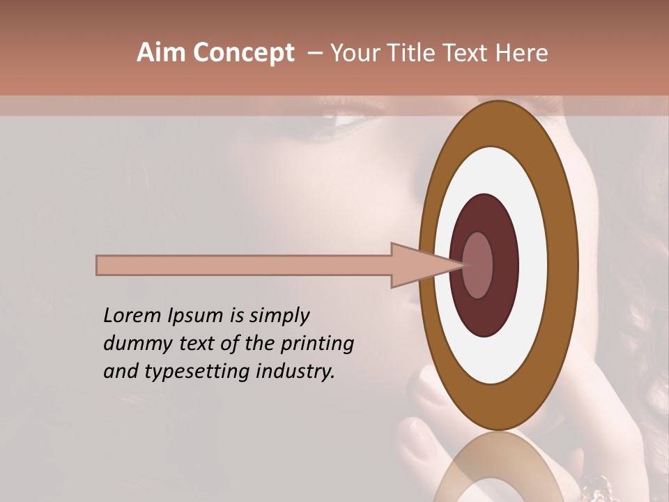 Beautiful Woman. Fashion Art Photo PowerPoint Template