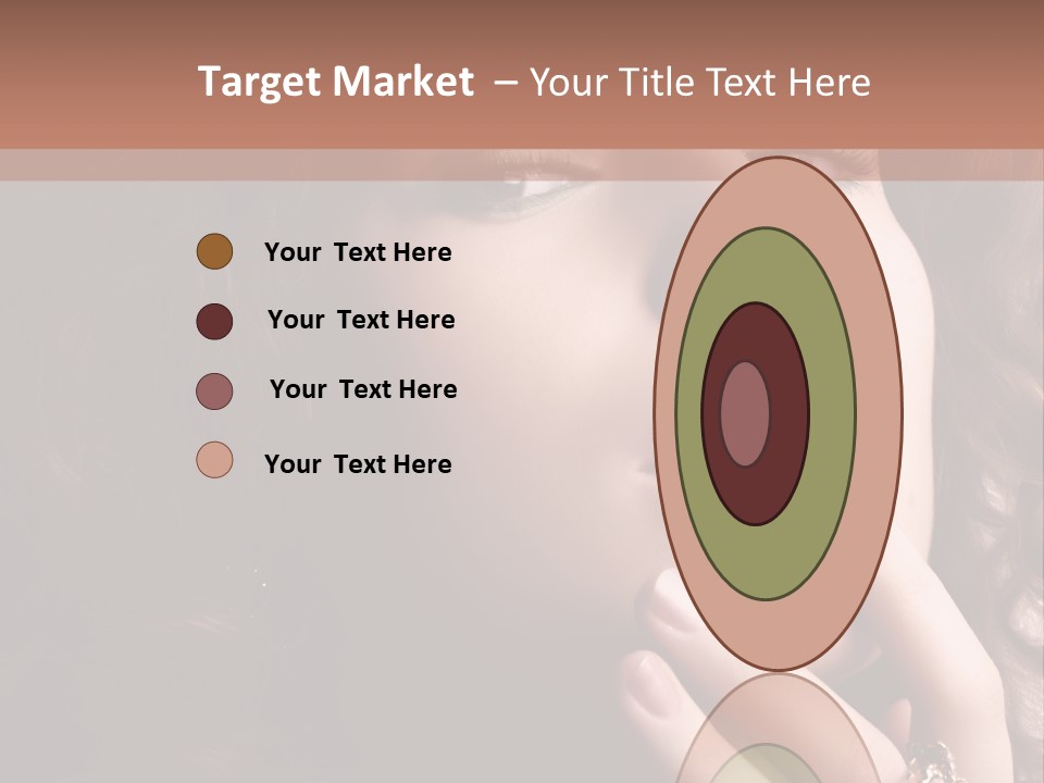 Beautiful Woman. Fashion Art Photo PowerPoint Template