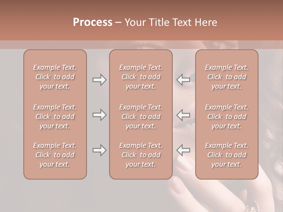 Beautiful Woman. Fashion Art Photo PowerPoint Template