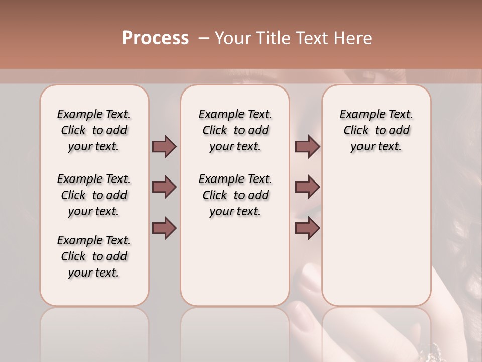 Beautiful Woman. Fashion Art Photo PowerPoint Template