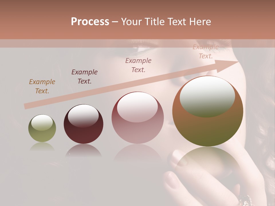 Beautiful Woman. Fashion Art Photo PowerPoint Template