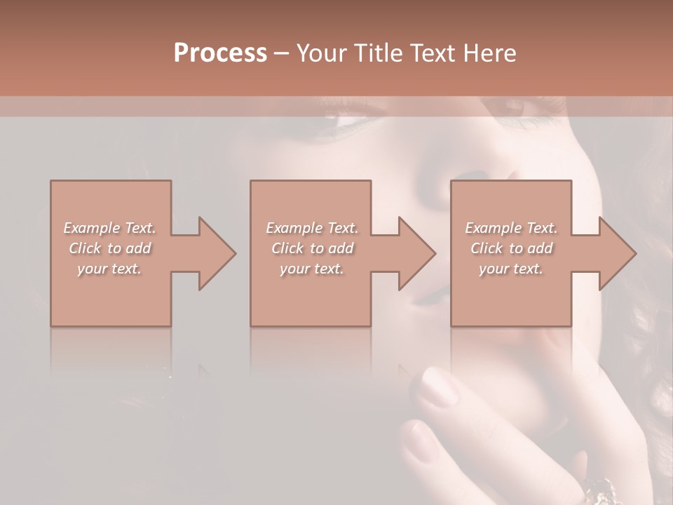 Beautiful Woman. Fashion Art Photo PowerPoint Template