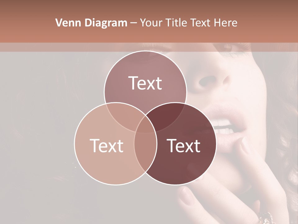 Beautiful Woman. Fashion Art Photo PowerPoint Template