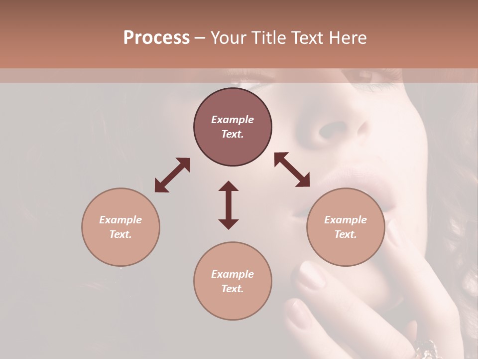 Beautiful Woman. Fashion Art Photo PowerPoint Template