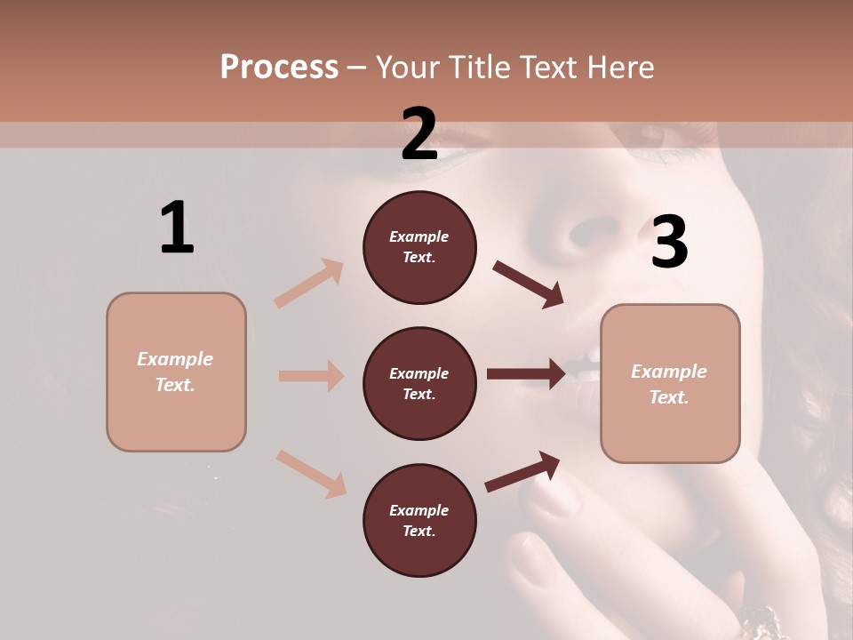 Beautiful Woman. Fashion Art Photo PowerPoint Template