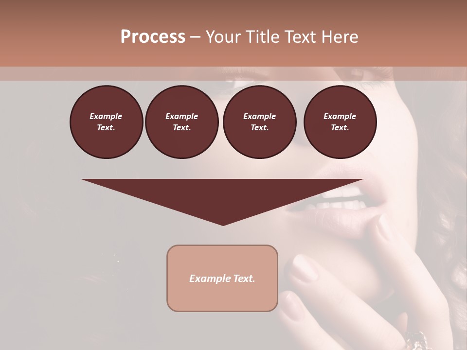 Beautiful Woman. Fashion Art Photo PowerPoint Template