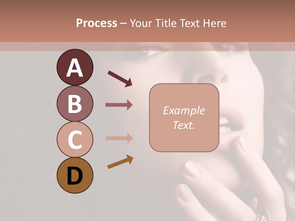 Beautiful Woman. Fashion Art Photo PowerPoint Template