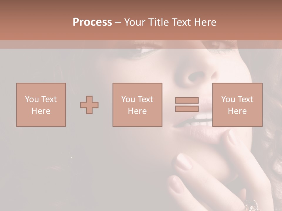 Beautiful Woman. Fashion Art Photo PowerPoint Template