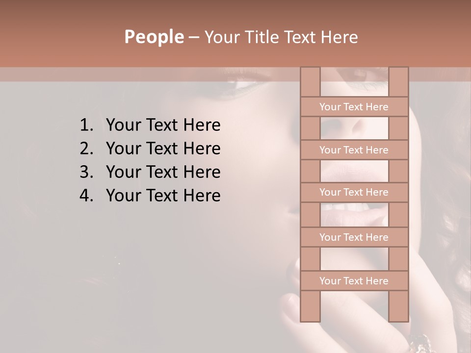 Beautiful Woman. Fashion Art Photo PowerPoint Template