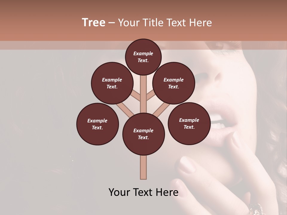 Beautiful Woman. Fashion Art Photo PowerPoint Template