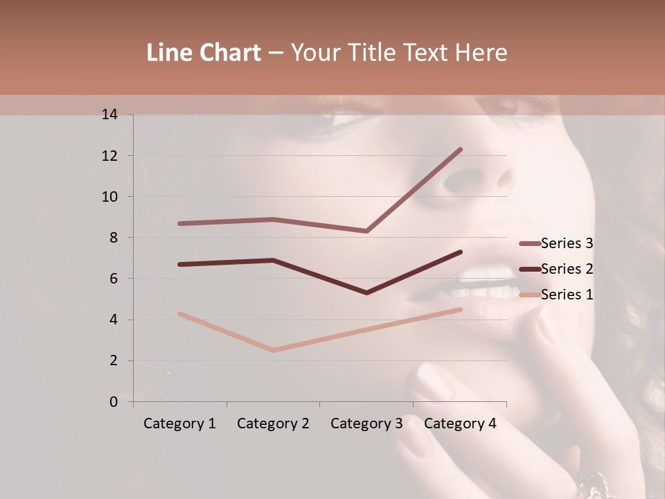 Beautiful Woman. Fashion Art Photo PowerPoint Template