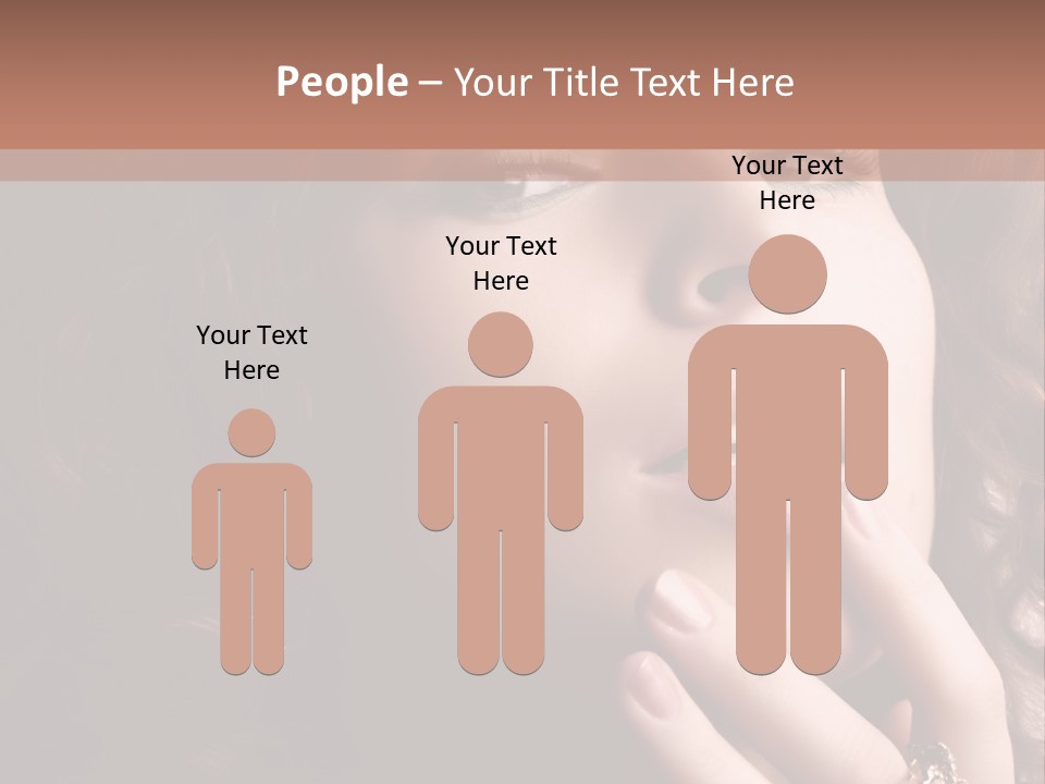 Beautiful Woman. Fashion Art Photo PowerPoint Template