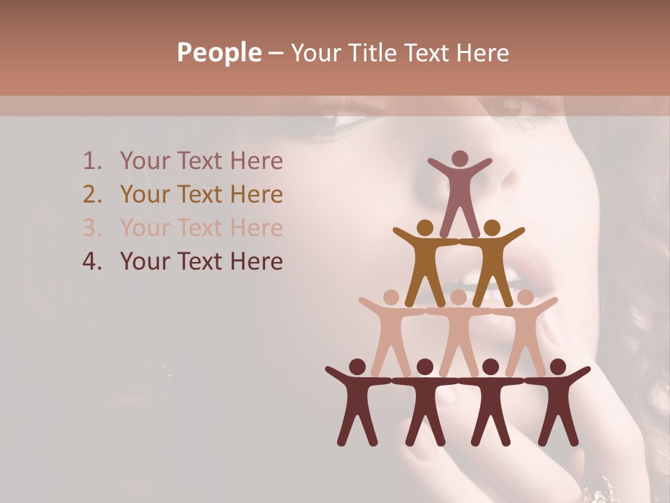 Beautiful Woman. Fashion Art Photo PowerPoint Template