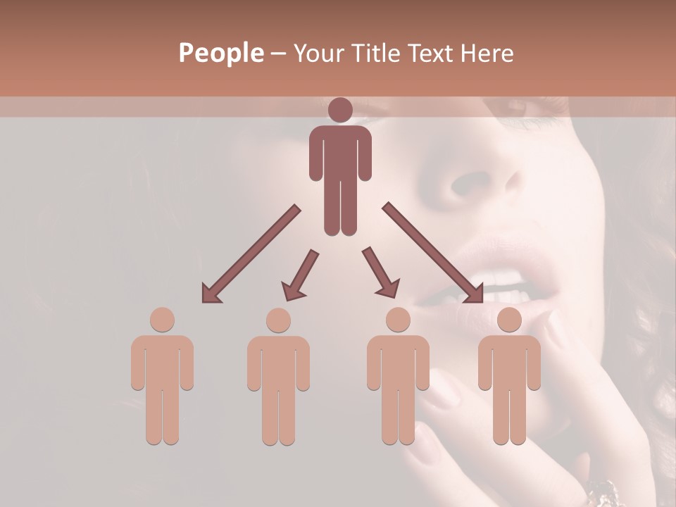 Beautiful Woman. Fashion Art Photo PowerPoint Template