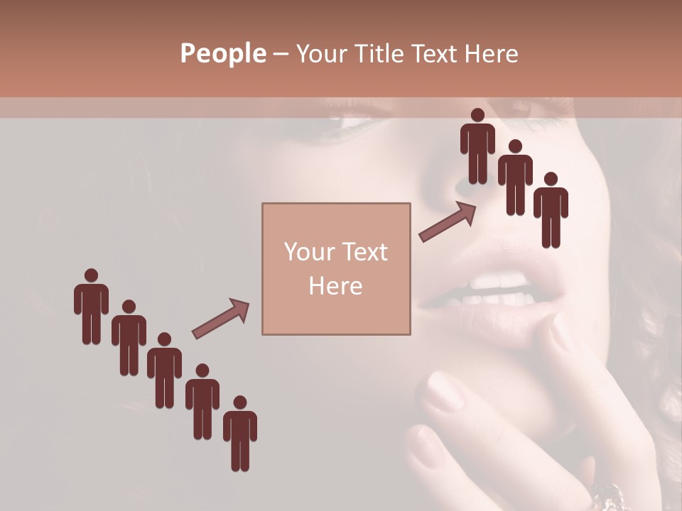 Beautiful Woman. Fashion Art Photo PowerPoint Template