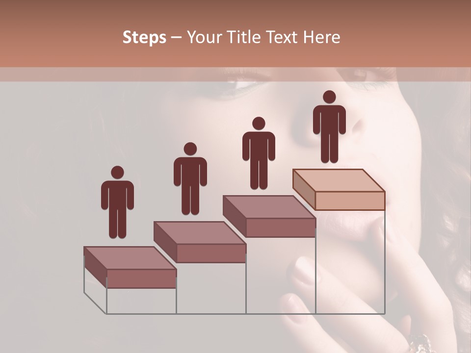 Beautiful Woman. Fashion Art Photo PowerPoint Template