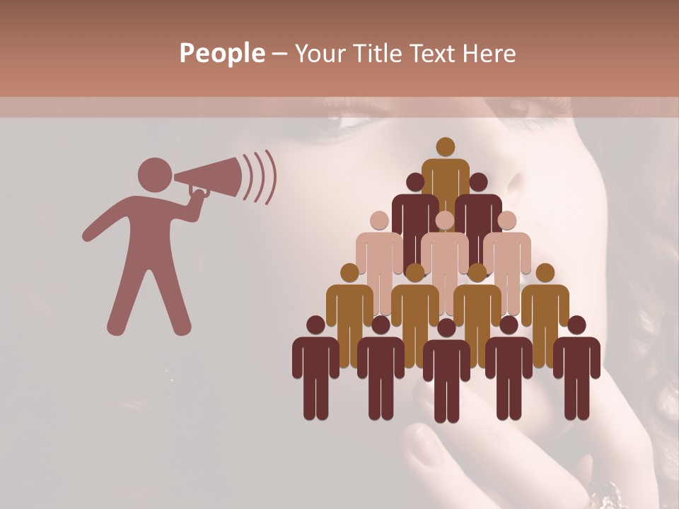 Beautiful Woman. Fashion Art Photo PowerPoint Template