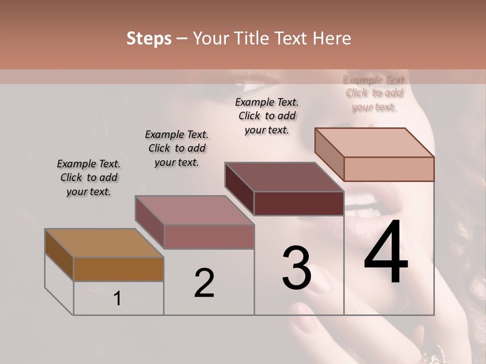 Beautiful Woman. Fashion Art Photo PowerPoint Template