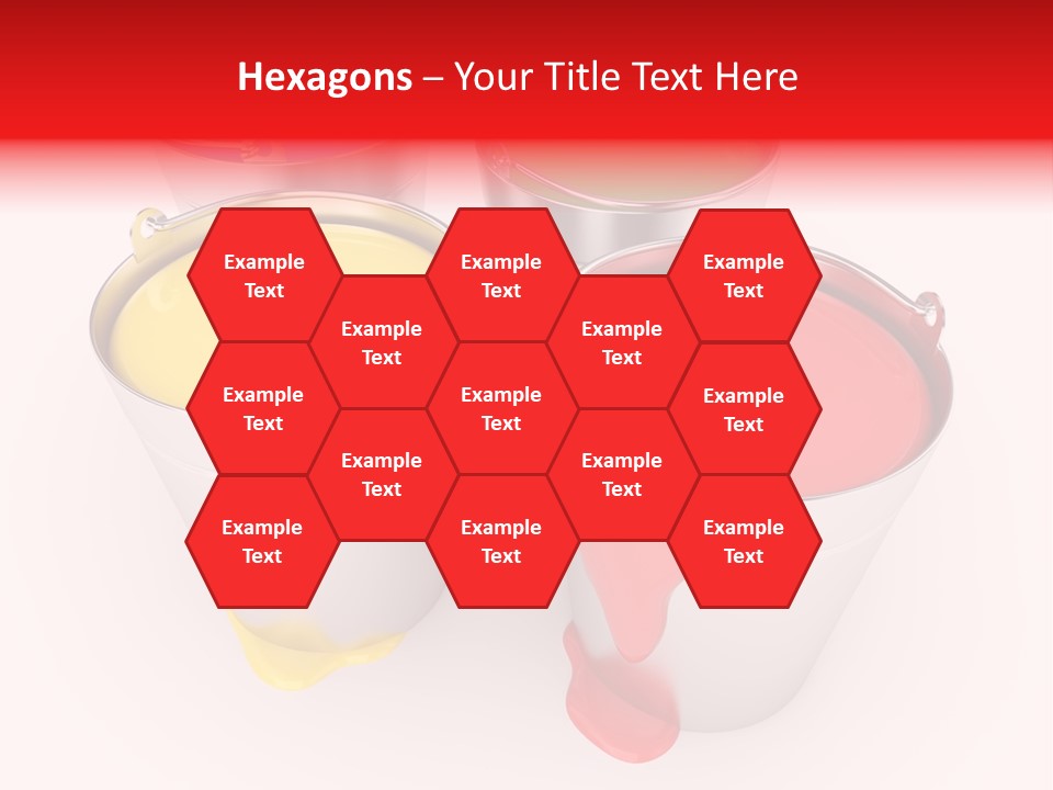 Buckets With A Paint PowerPoint Template