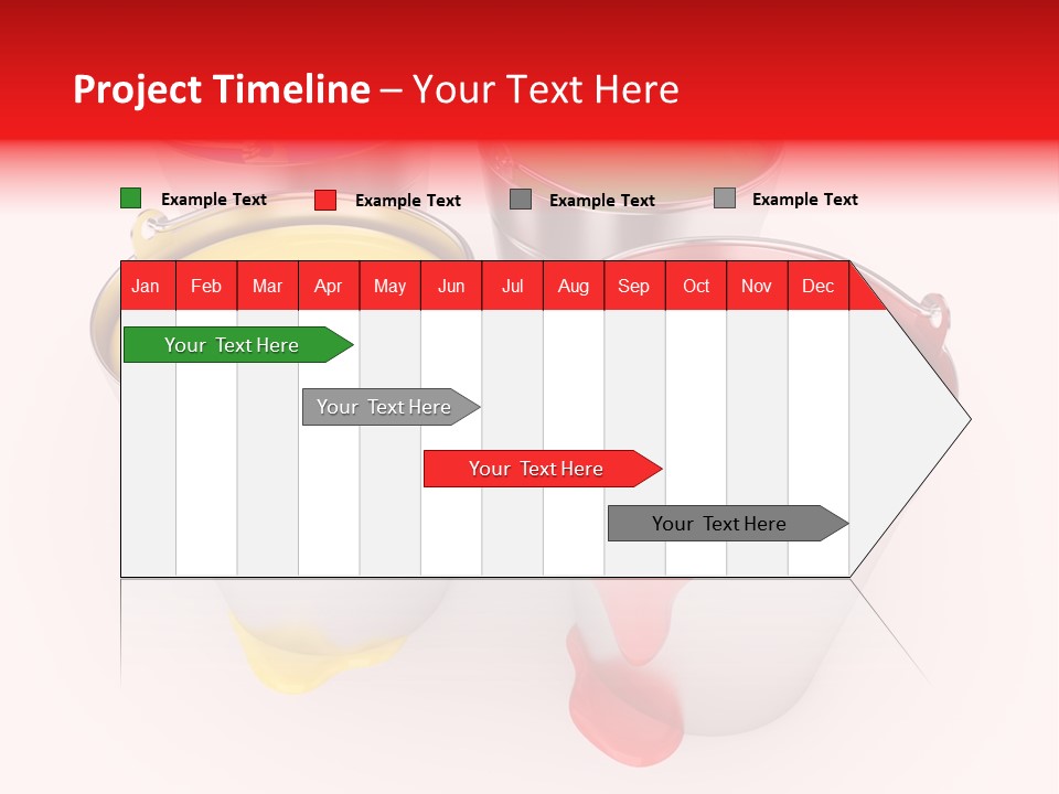 Buckets With A Paint PowerPoint Template