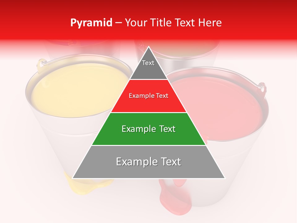 Buckets With A Paint PowerPoint Template