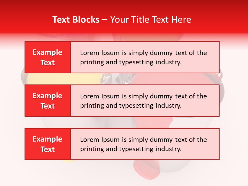 Buckets With A Paint PowerPoint Template
