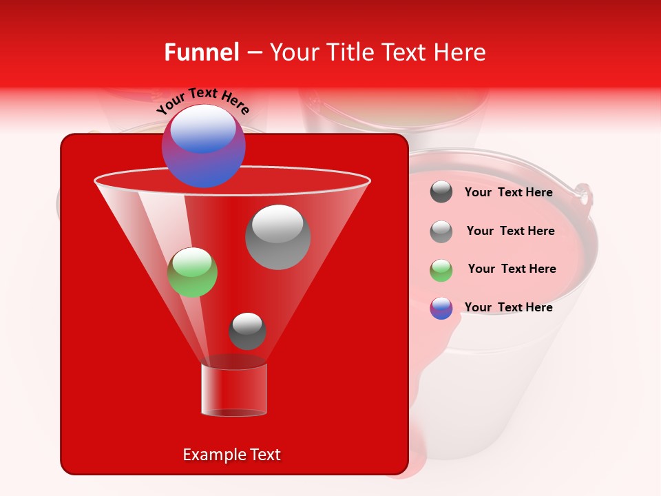 Buckets With A Paint PowerPoint Template