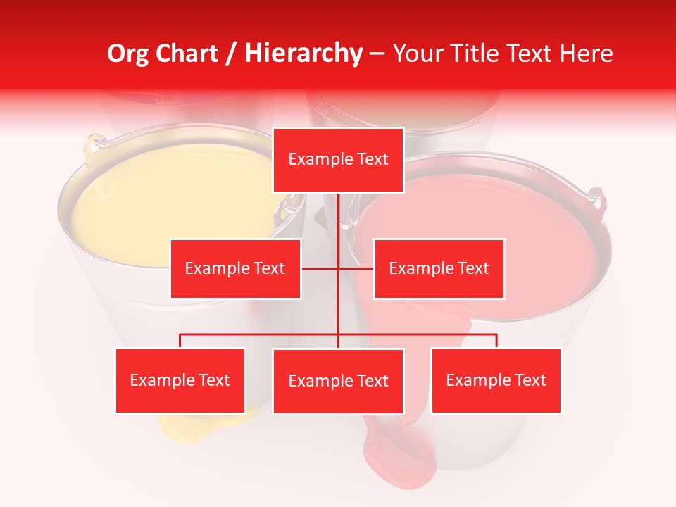 Buckets With A Paint PowerPoint Template