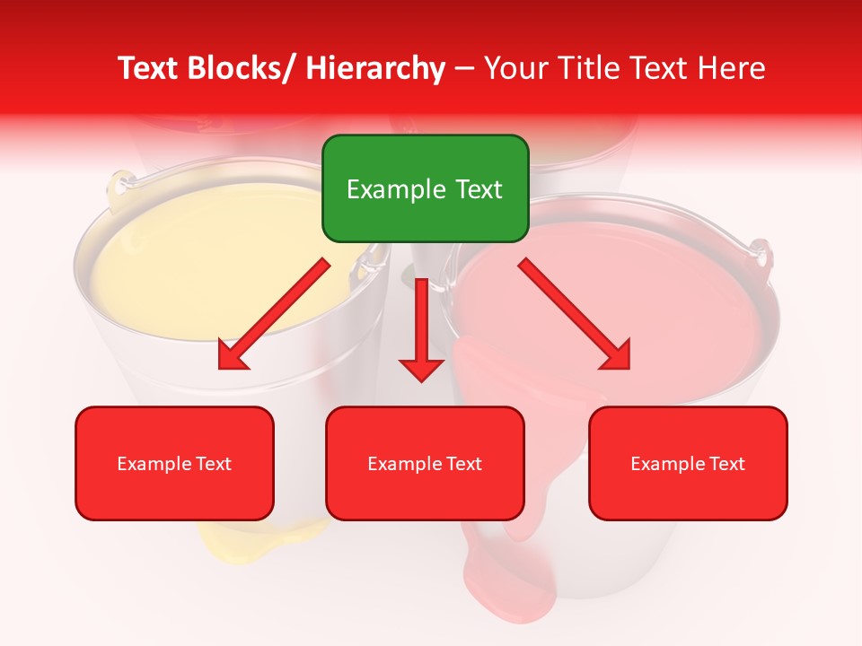 Buckets With A Paint PowerPoint Template