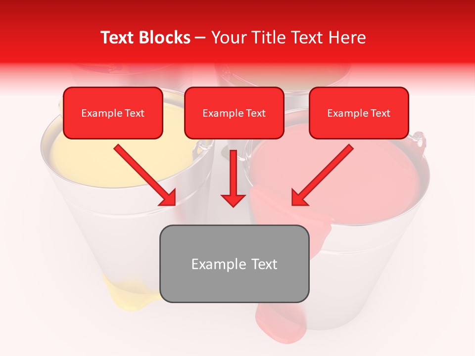 Buckets With A Paint PowerPoint Template