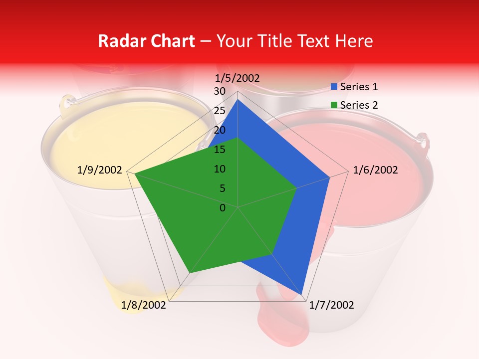 Buckets With A Paint PowerPoint Template