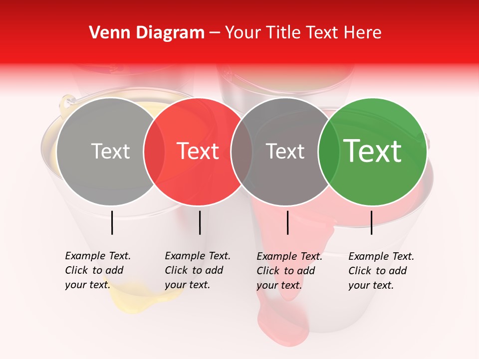 Buckets With A Paint PowerPoint Template