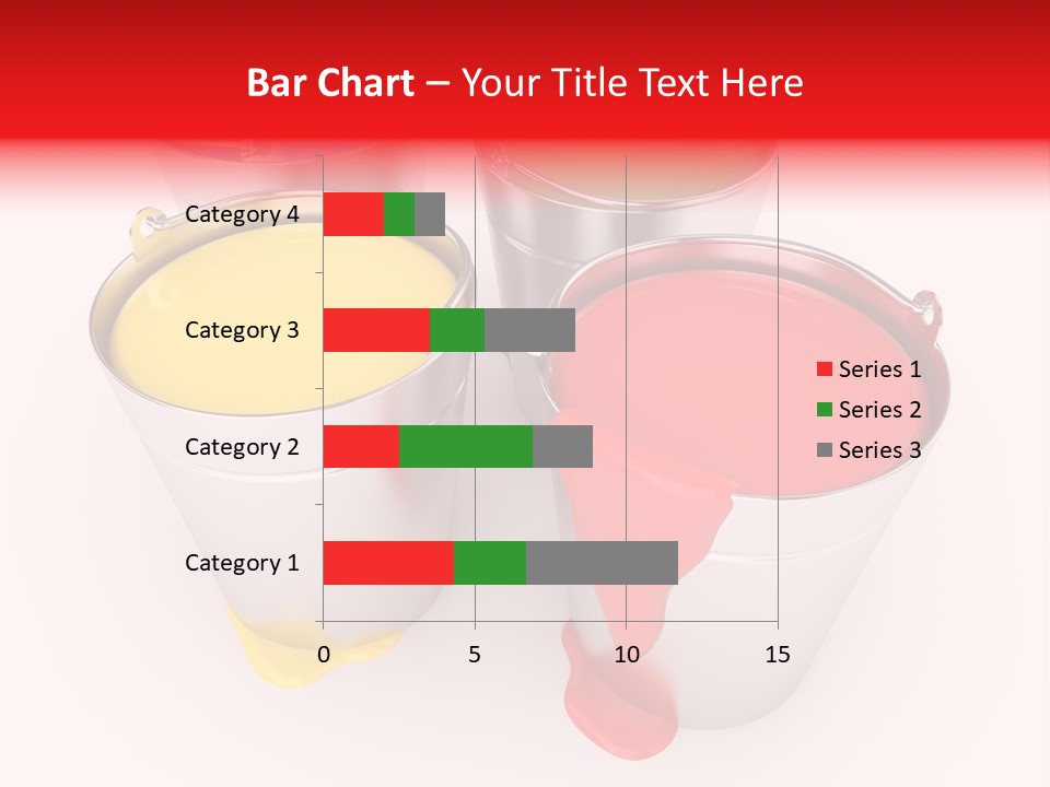 Buckets With A Paint PowerPoint Template