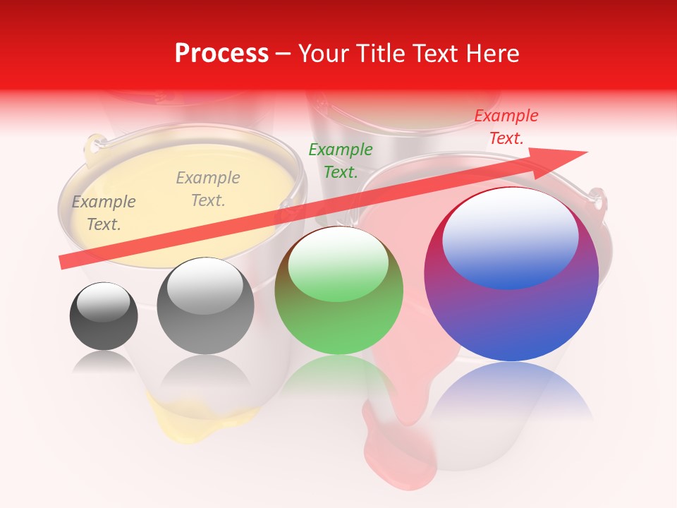 Buckets With A Paint PowerPoint Template