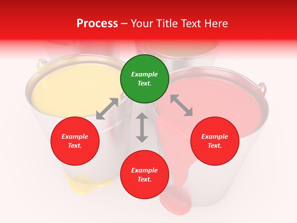 Buckets With A Paint PowerPoint Template