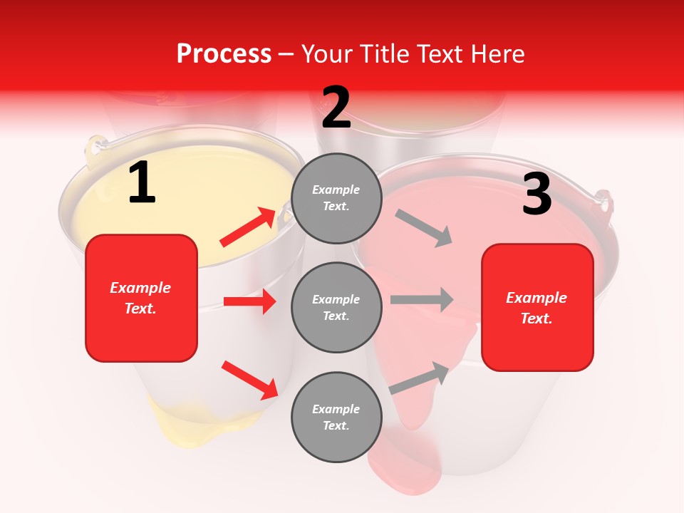 Buckets With A Paint PowerPoint Template
