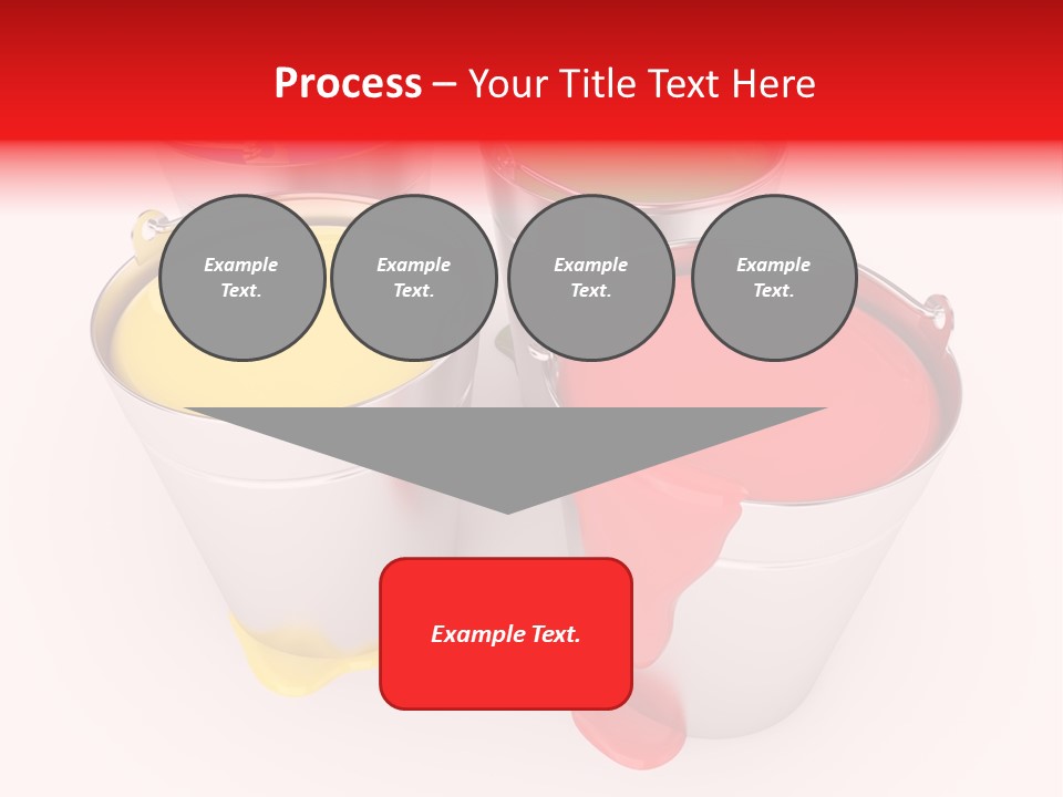 Buckets With A Paint PowerPoint Template