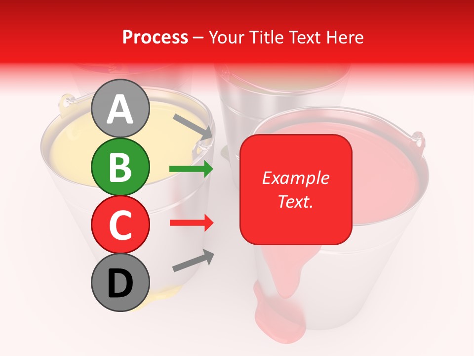 Buckets With A Paint PowerPoint Template